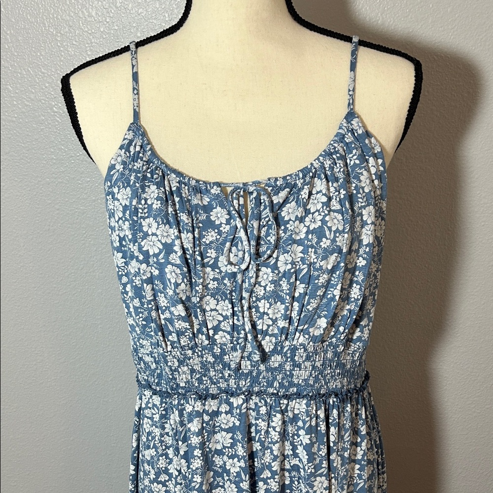 NWOT Lucky Brand Blue and White Floral Maxi Dress - Picture 3 of 11